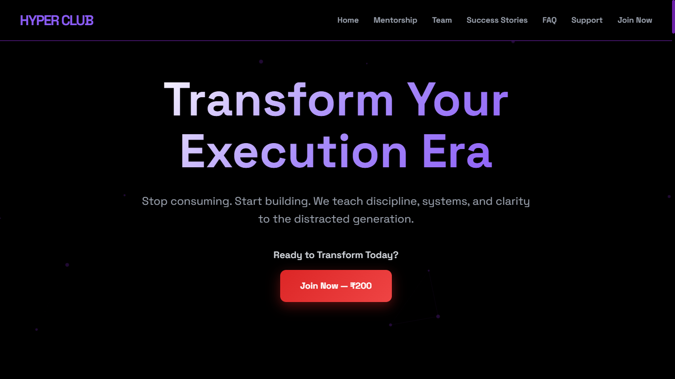 HyperClub Community Website